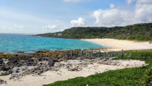 White sand beach, turquoise water