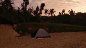 tent on the beach