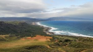 View on the wild oceao from Longpan Park