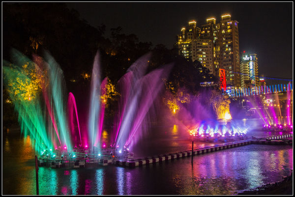 colorful watershow
