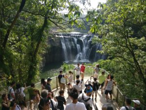 Shifen falls observation deck