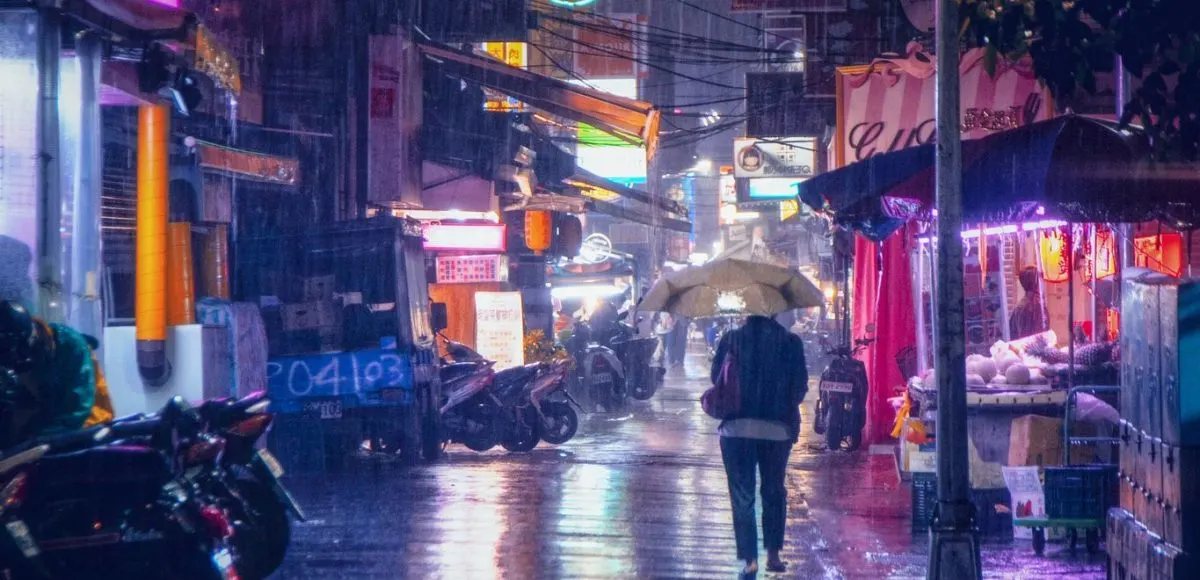 Rainy day taipei