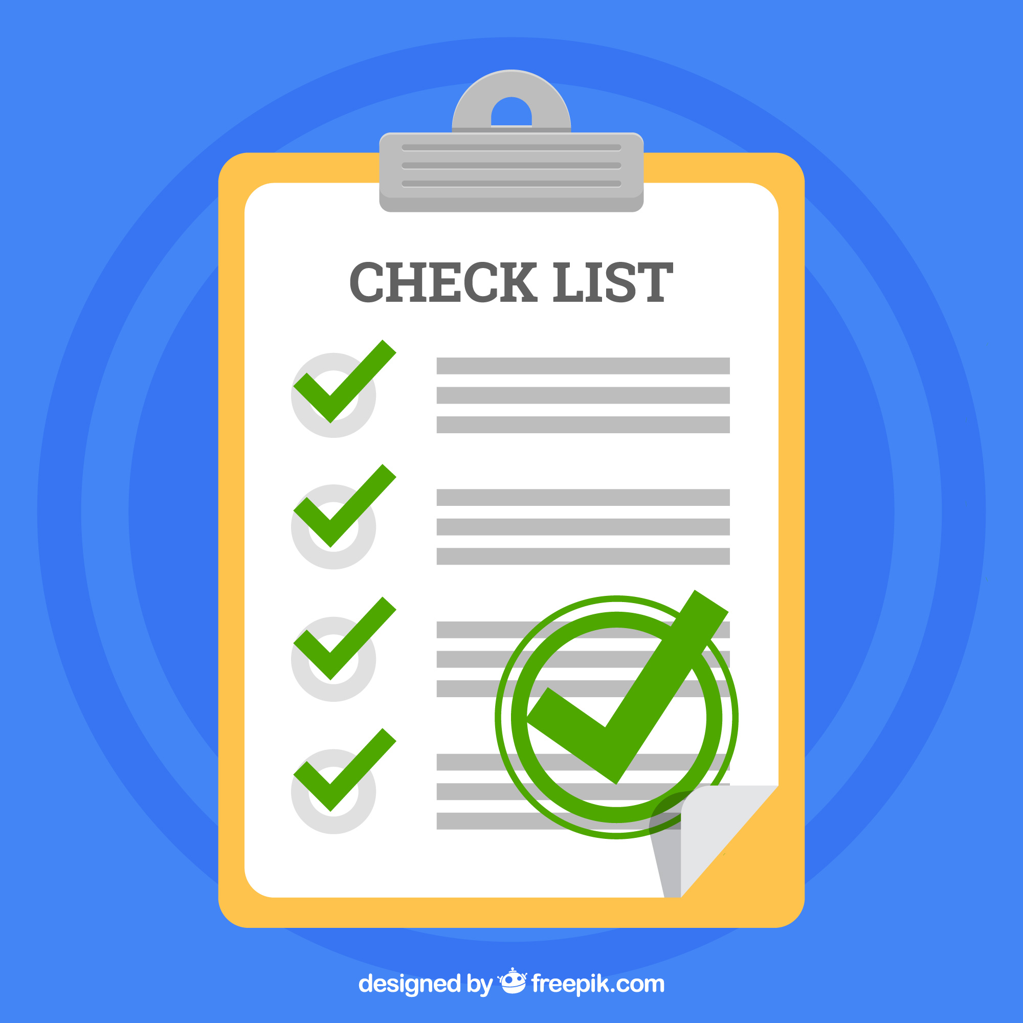 This checklist takes 3 minutes to read